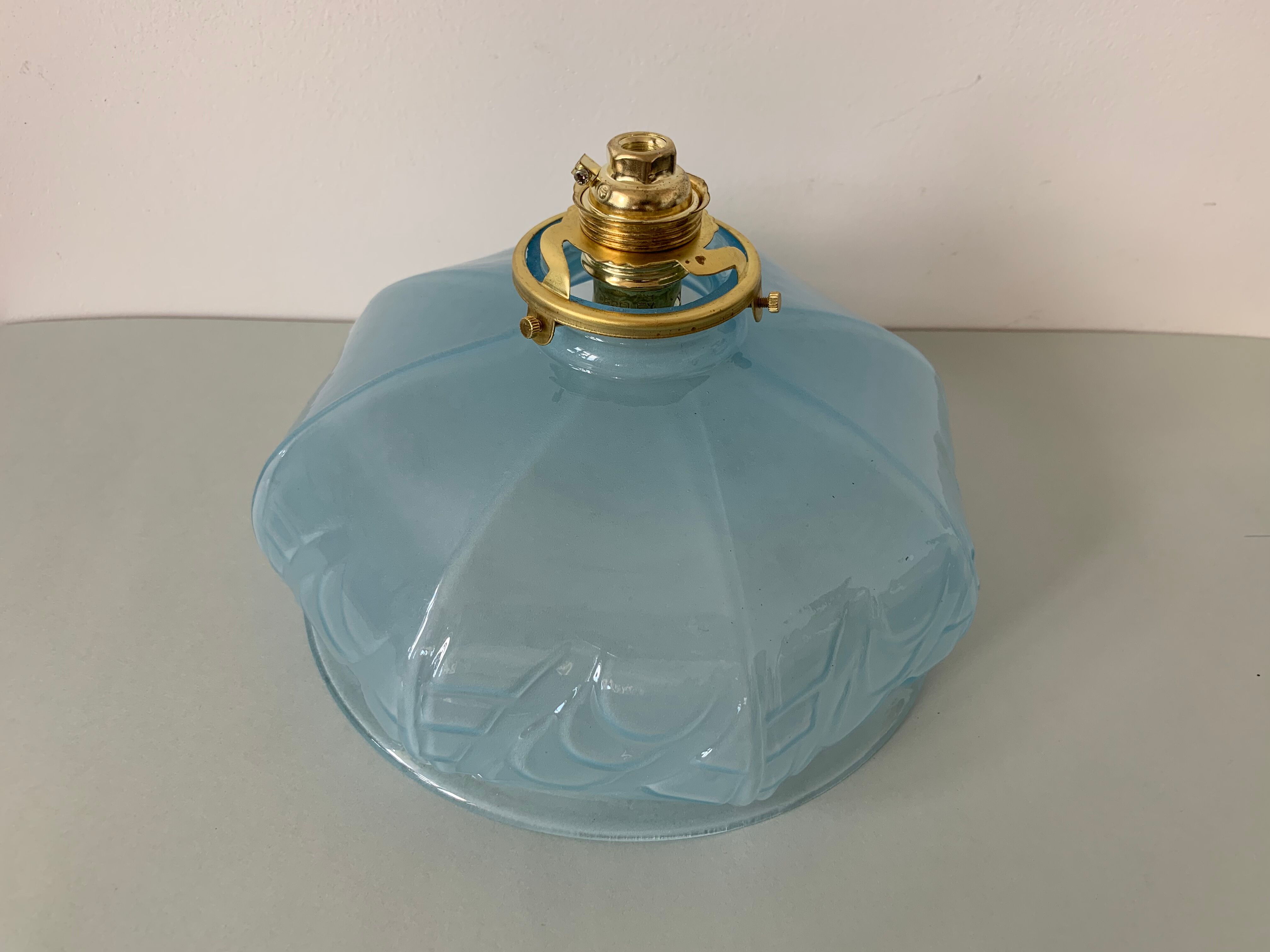 Blue lampshade Art Deco