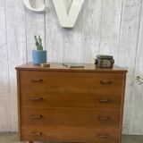 Vintage chest of drawers with conical legs