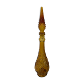 Yellow Italian glass decanter