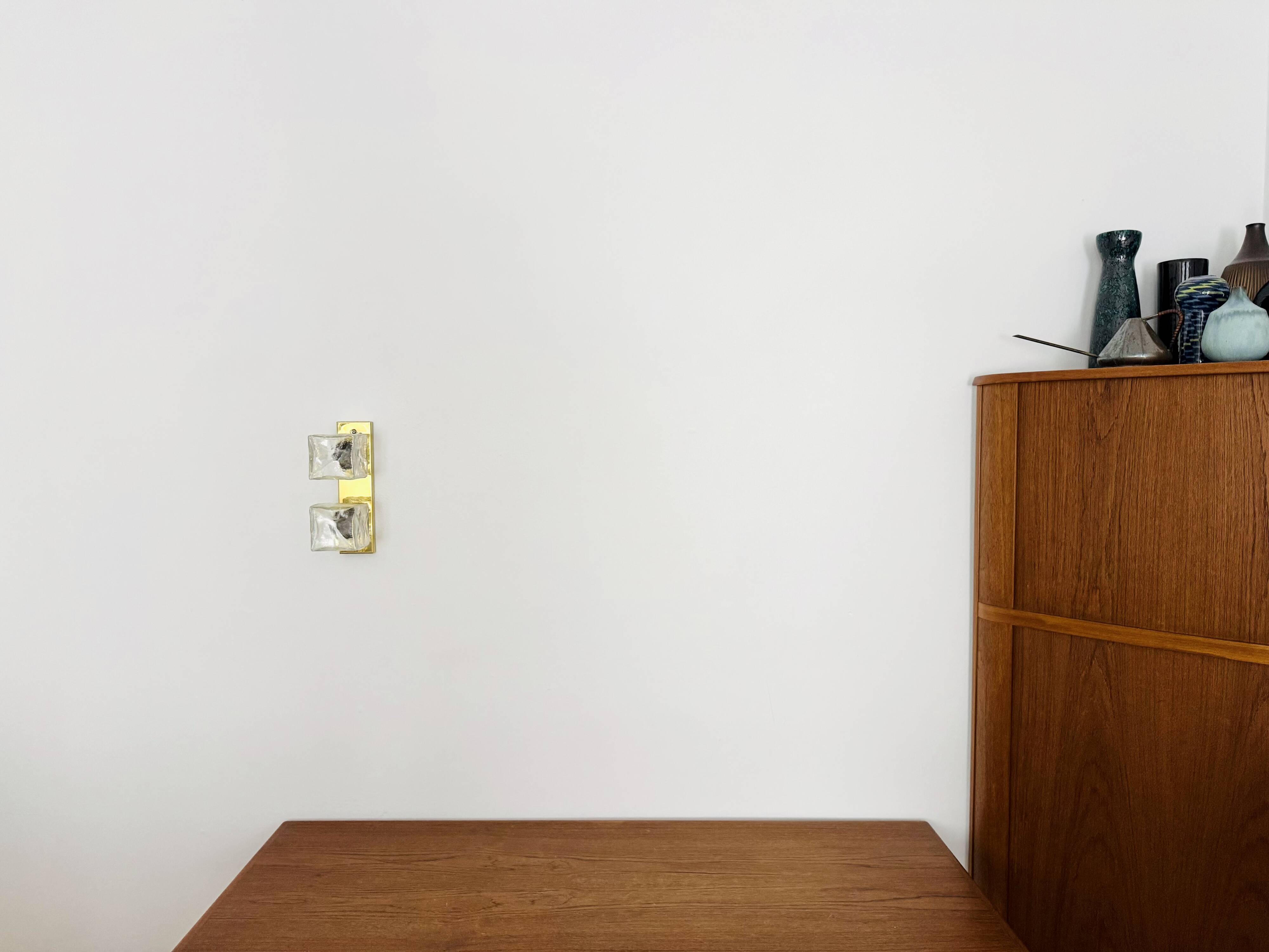 Ensemble de 2 appliques murales ou plafonniers Ice Cube de J.T. Kalmar