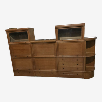 Ensemble vintage MD Mobilier bibliothèque