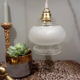 Art Deco style tulip globe portable lamp