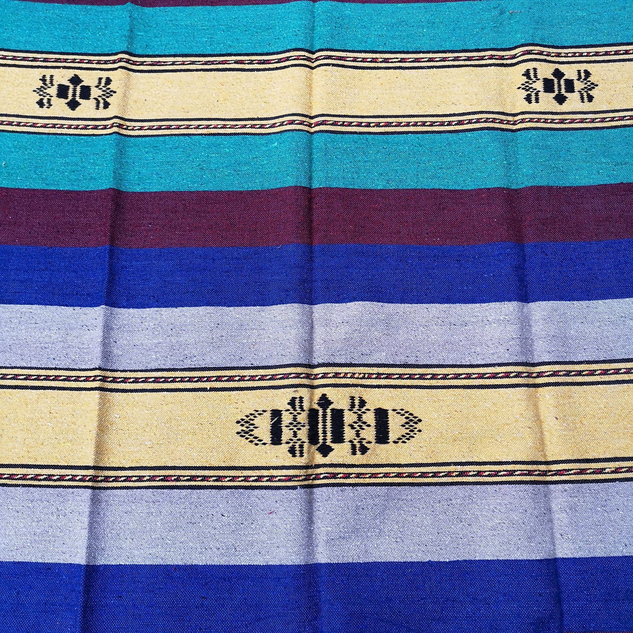 Tapis berbère marocain fait main multicolore 140 x 225 cm