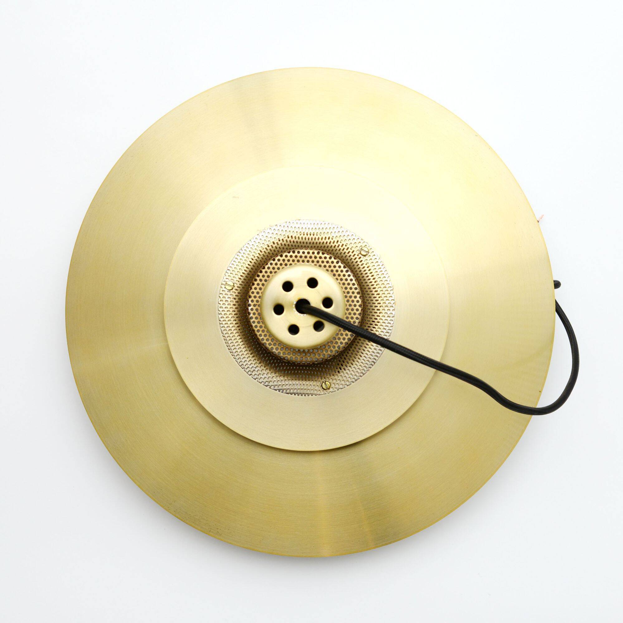 Lampe Jeka vintage danoise en laiton, Danemark années 1970