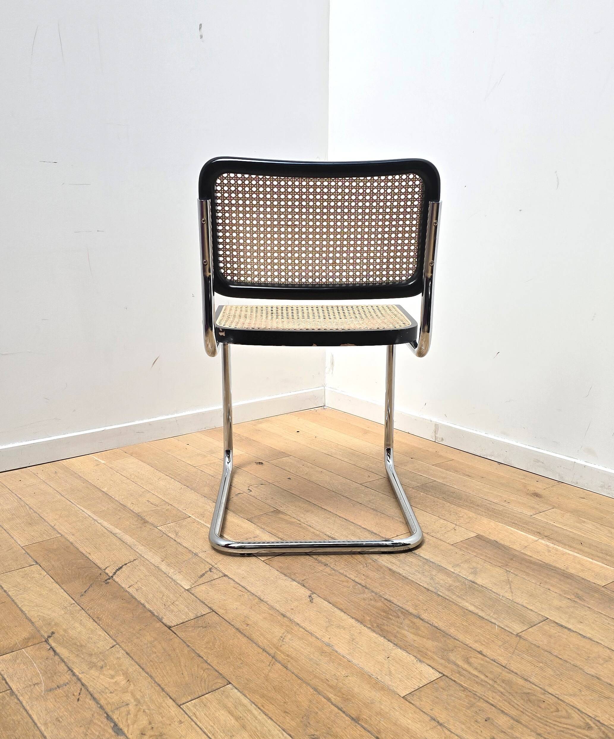 Set of 8 Cesca B32 chairs, Marcel Breuer