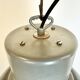 Grande Lampe d'Usine Industrielle en Émail Gris Foncé d'Elektrosvit, 1960s