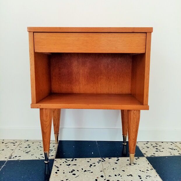 60s night bedside table