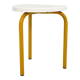 Tabouret tubulaire jaune,1970s