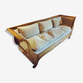 Sofa shaped boat wood and fabric