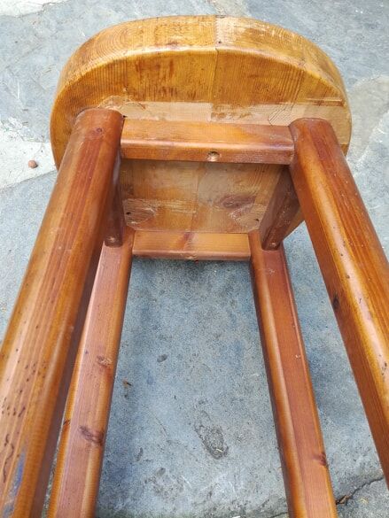 Pair of bar stools, mountain style