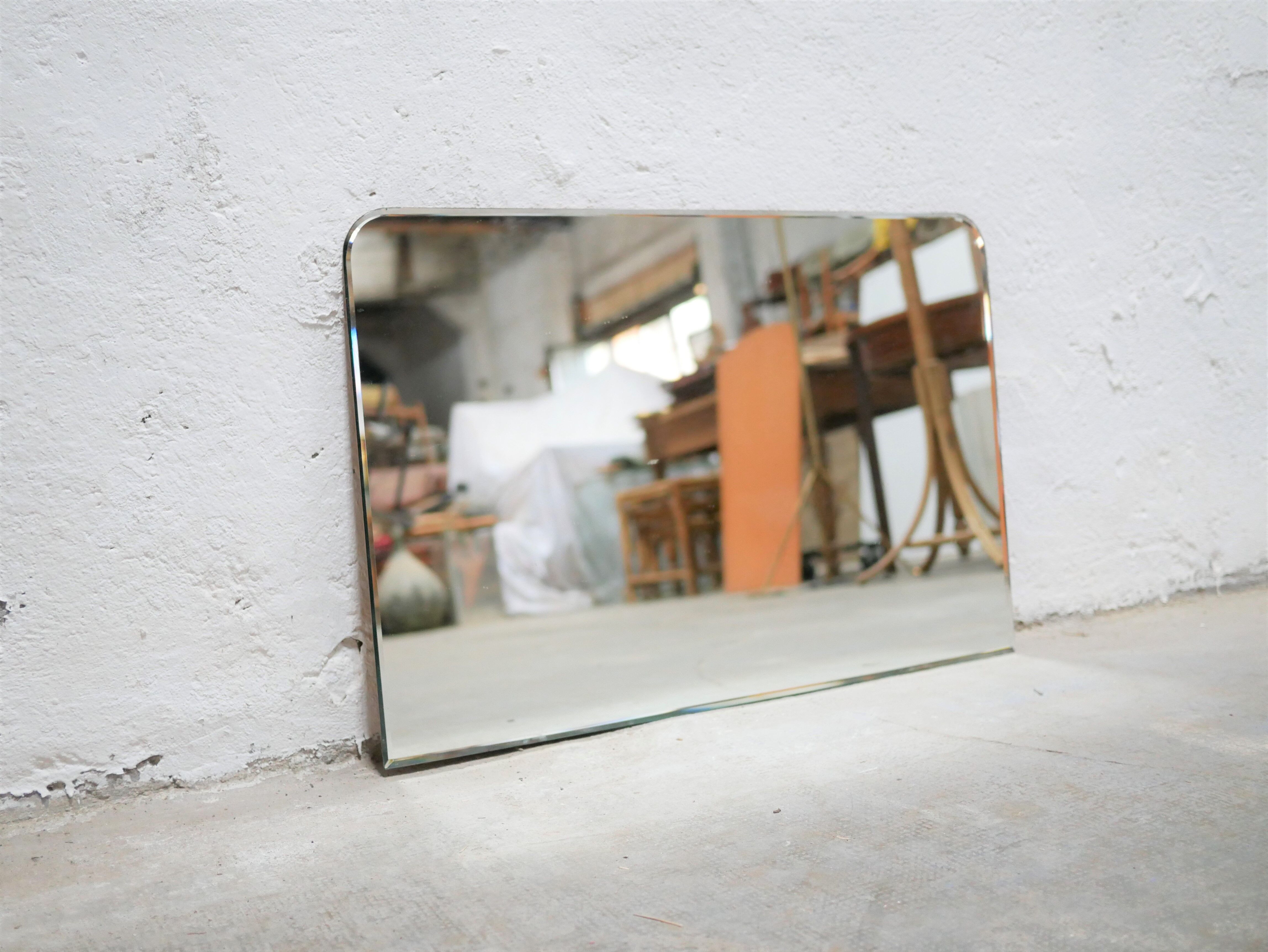 Beveled mirror art deco 48cm x 72cm