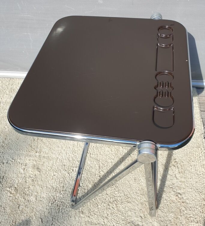 Platone desk set and Plia Platone chair by Giancarlo Piretti Edition Anonima Castelli