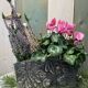 Tin planter pushed back Art Nouveau late nineteenth early twentieth century