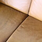Brown Leather 2 Seater Sofa