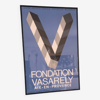 Original Vasarely Foundation poster from 1976
