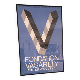 Original Vasarely Foundation poster from 1976