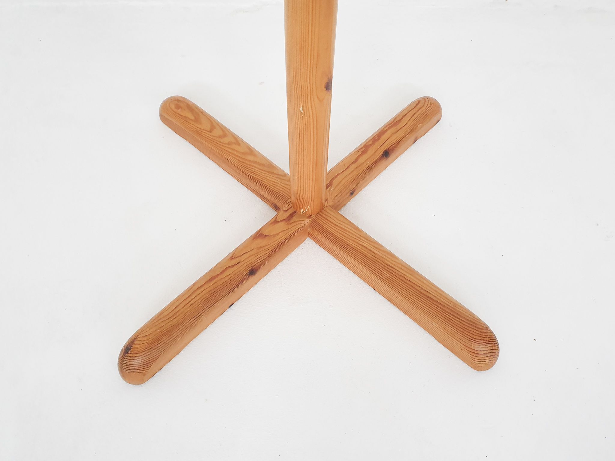 Scandinavian modern pinewood coat rack, Sweden 1960's