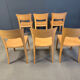 Vintage oak dining chairs, 1980s - Belgium