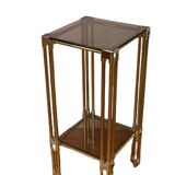 Brass side table, 1970s-1980s
