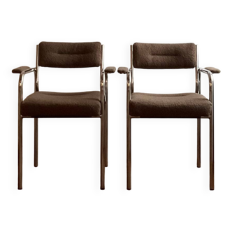Paire de chaises vintage années 70