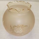 Tulip globe engraved glass for pendant lamp chandelier wall lamp