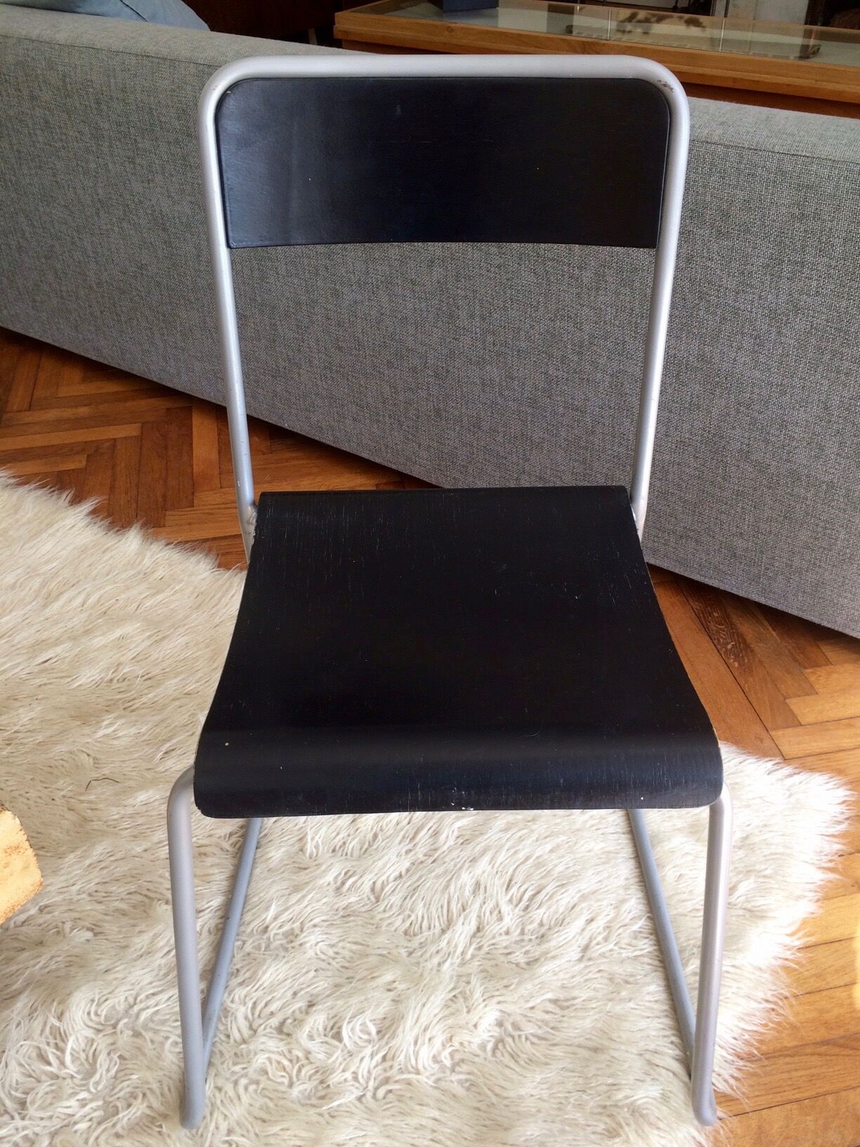 Lot of three industrial chairs