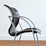 Pair of vintage 80s armchairs / chairs