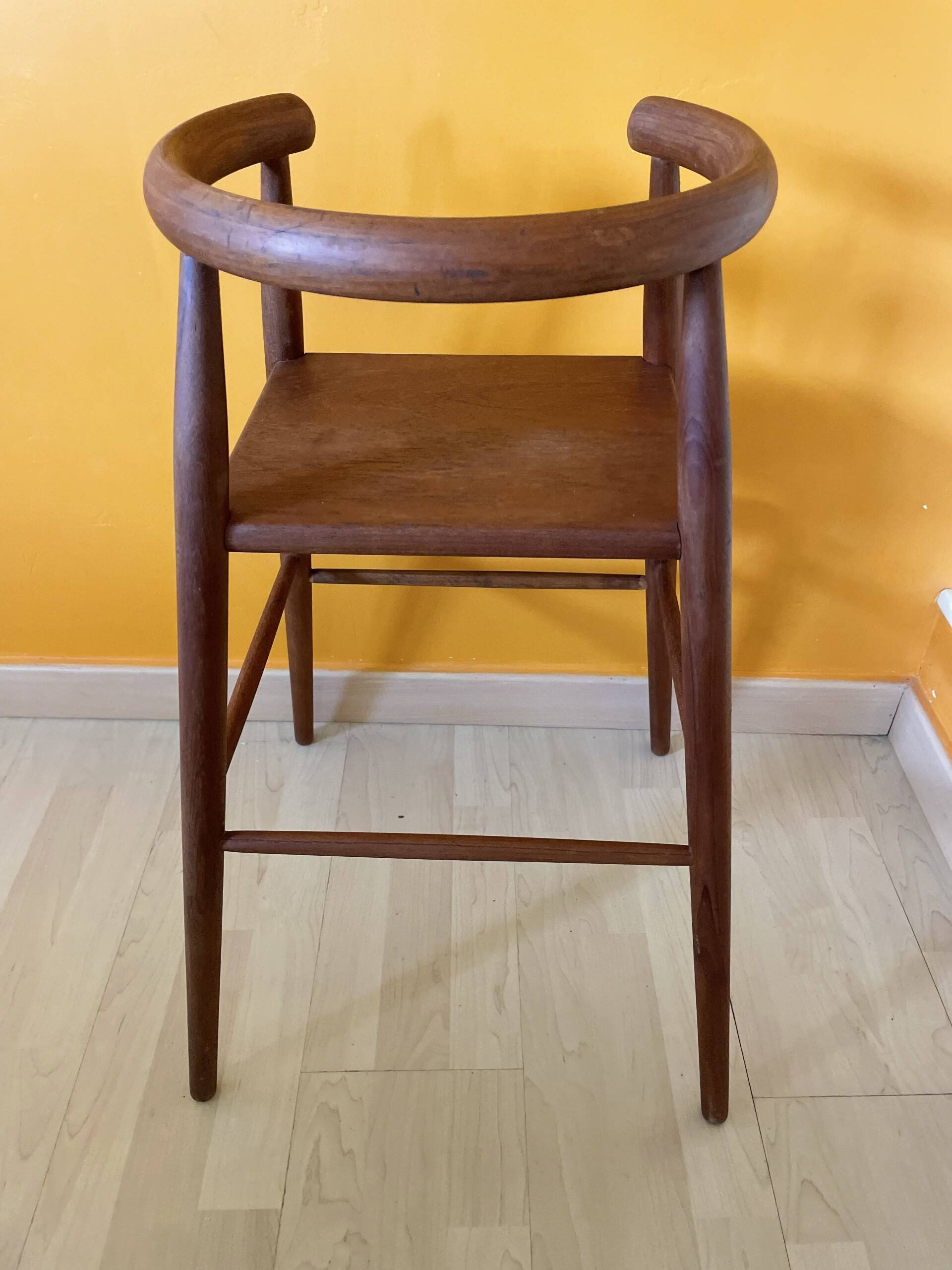 Danish Children's High Chair by Nanna Ditzel for Kold Savvaerk, 1950s