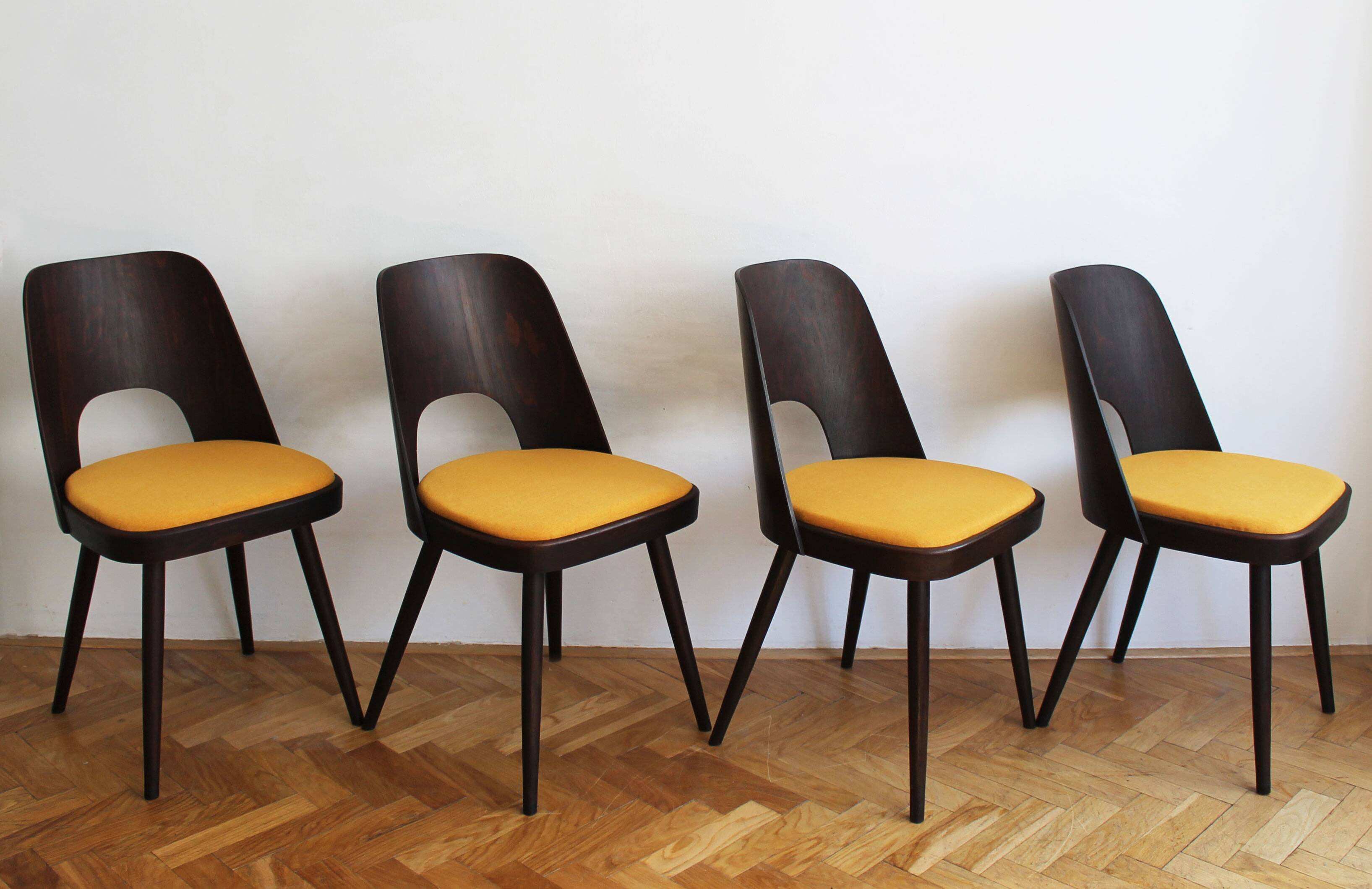 Set of Four Model 515 Chairs by TON Furniture