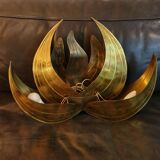 Wall light brass flowers