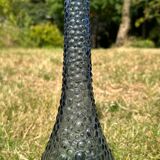 Carafe empoli purple mauve small bubbles hobnail