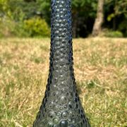 Carafe empoli violet mauve petits bulles hobnail