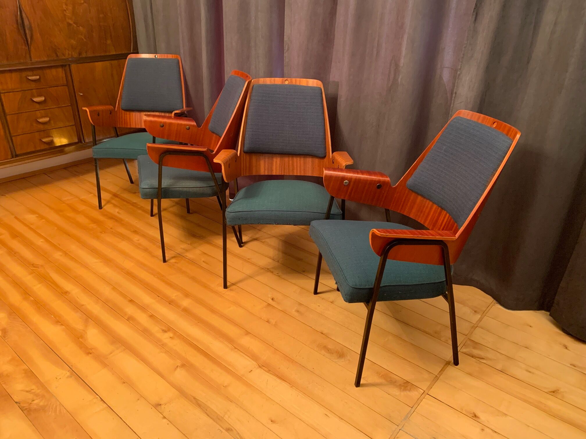 Set of four chairs, 1960s