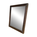 Antique solid oak mirror