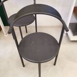 Pair of Starck chairs, Hashwood model, 3 Suisses edition, 1987
