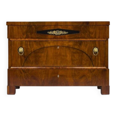Commodes Biedermeier en acajou du début du XIXe siècle, années 1830