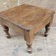 Ancienne table à thé Art déco en teck birman