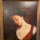 Portrait ancien de jeune fille