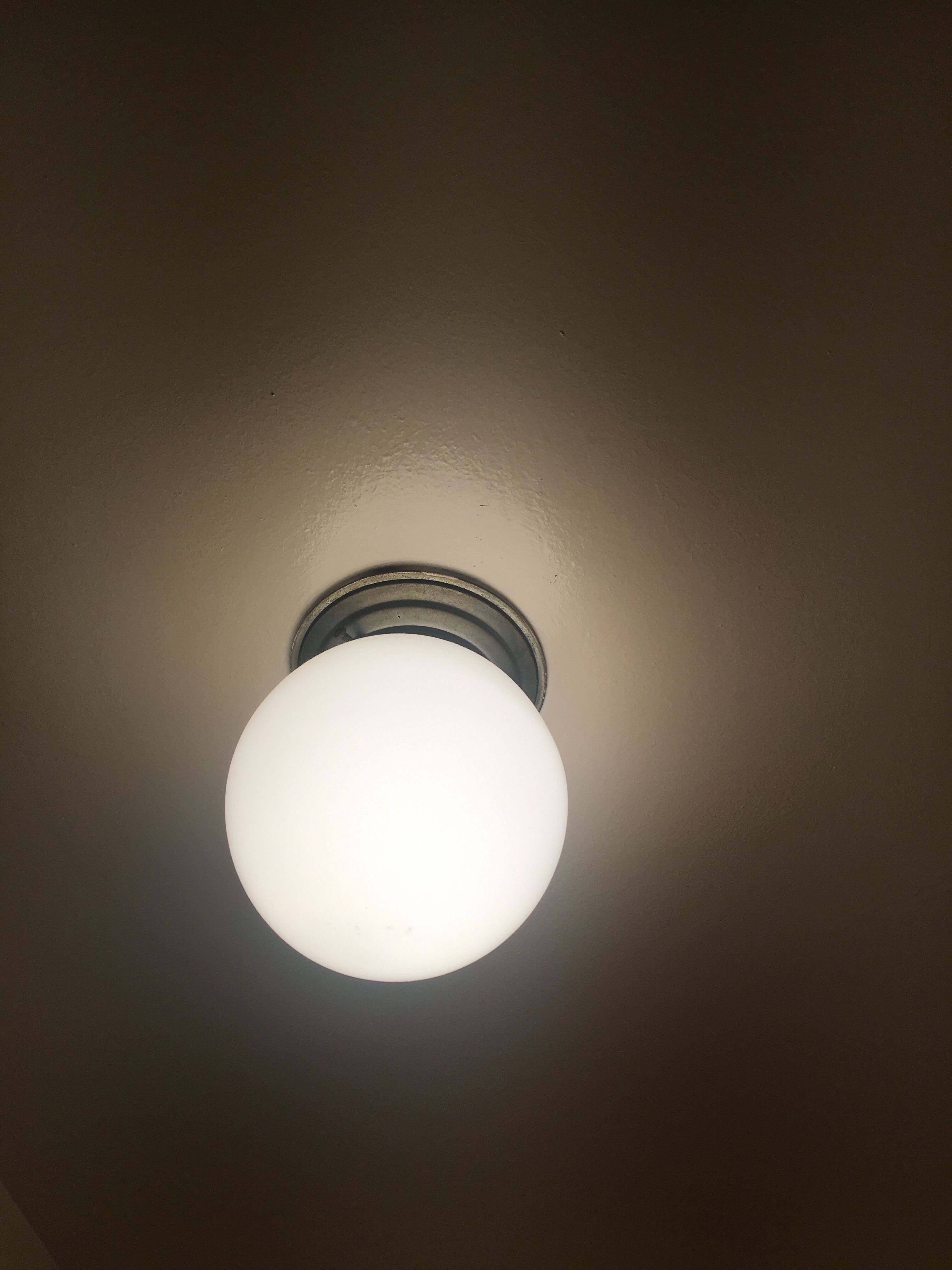 Ceiling lamp ball Opaline vintage