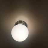 Ceiling lamp ball Opaline vintage