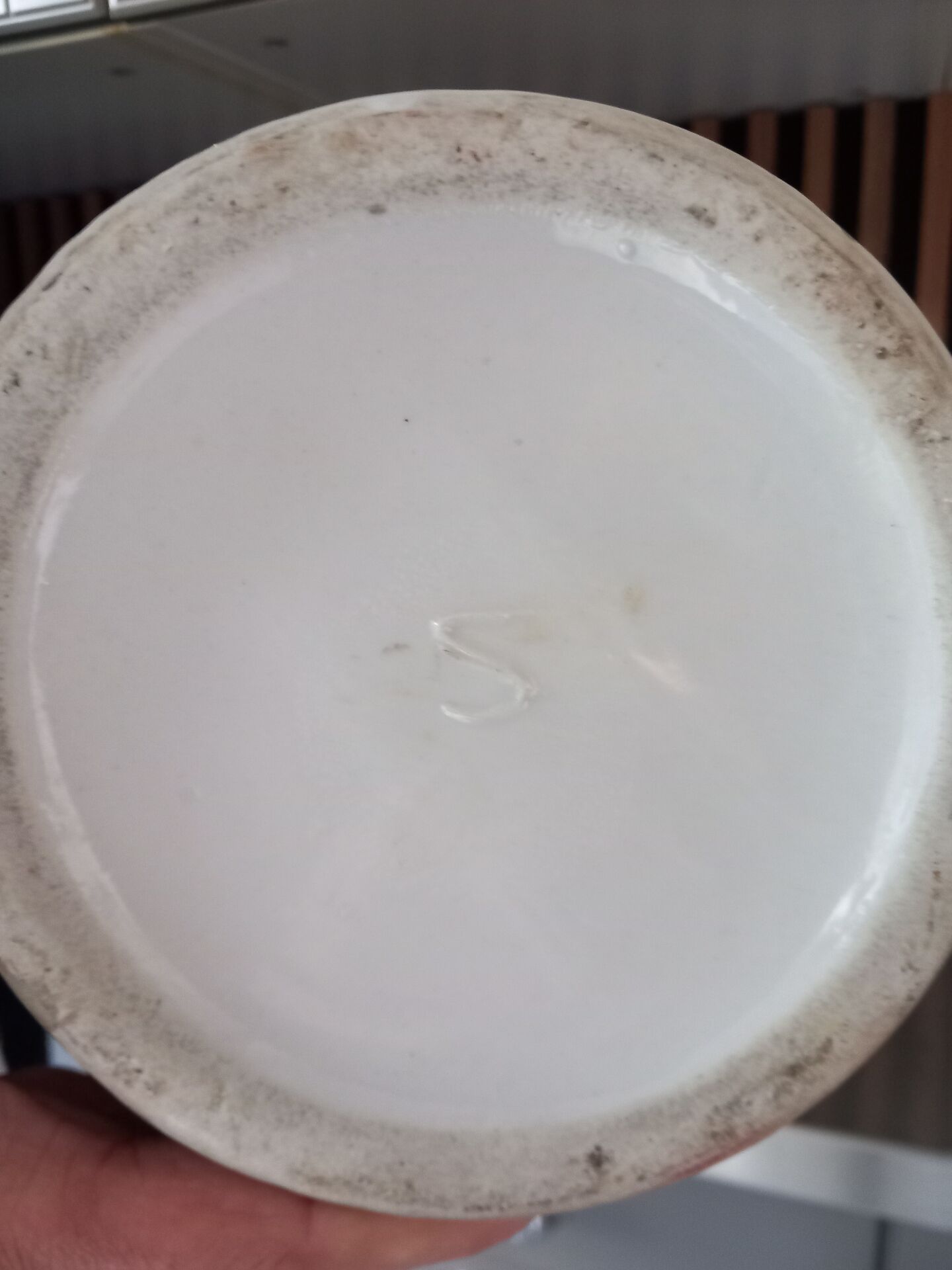 Vase chinois en porcelaine, décor floral et oiseaux, céladon