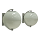 Set of 2 rare large globe wall lamps, 1960s Italy.