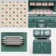 Buffet Mado cuisine 1950