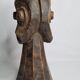 Tribal wooden sculpture, African ritual art, Kalunga Bembe head, 31 cm