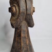 Tribal wooden sculpture, African ritual art, Kalunga Bembe head, 31 cm