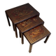 Set of Three Lacquered Nesting Tables with Chinese Decorations, France circa 19