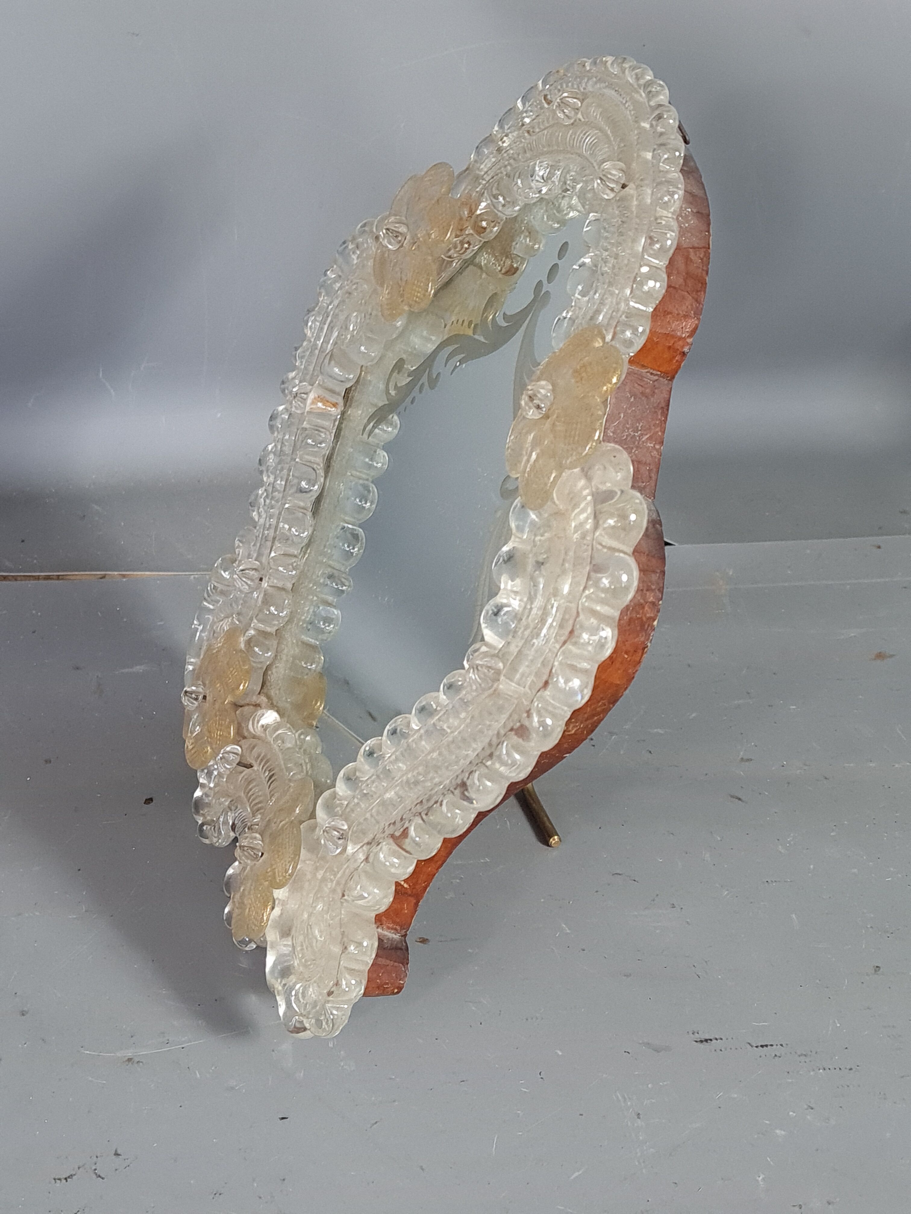 Old Venetian glass mirror to install or hang without lack. SB