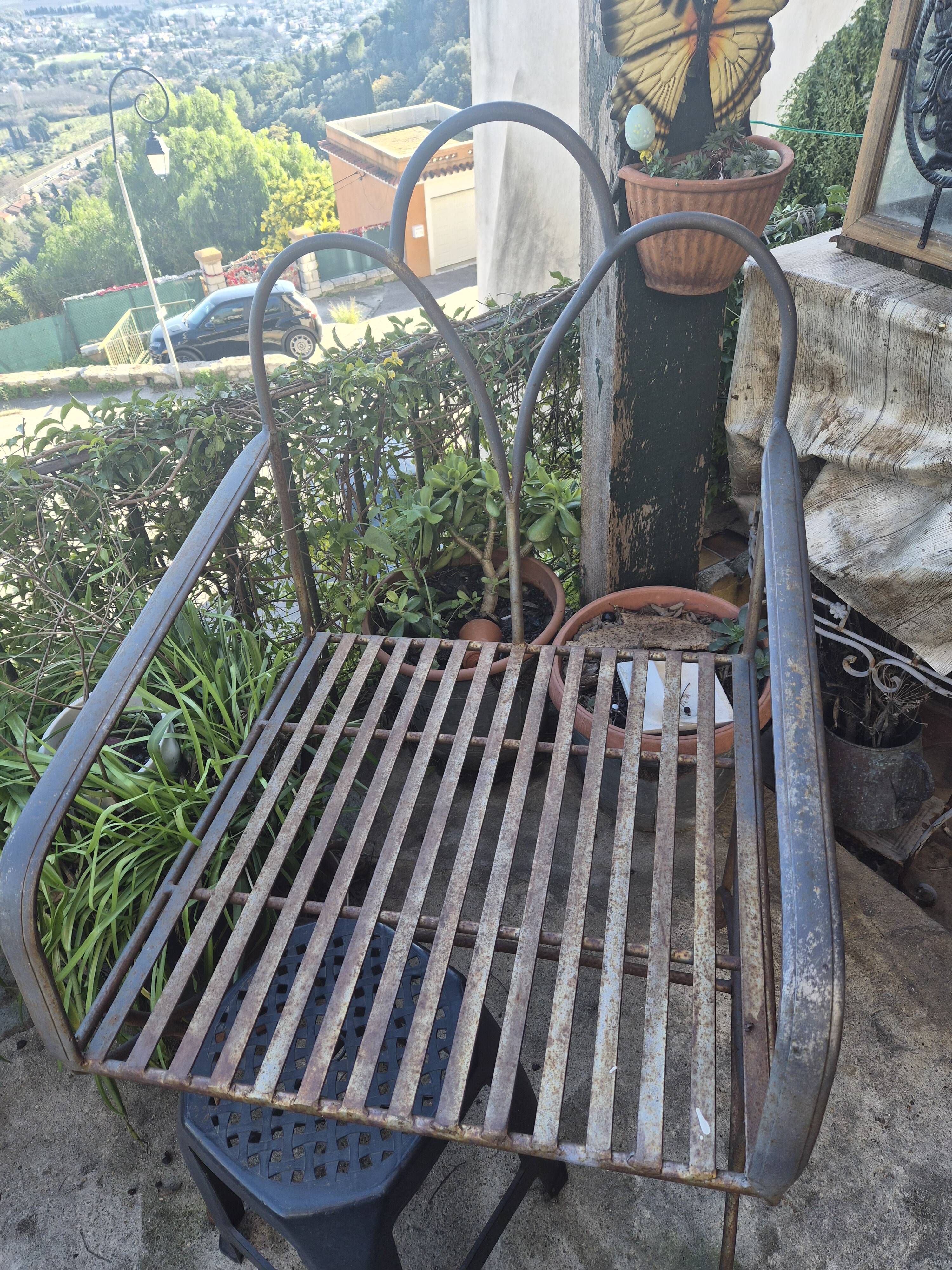 Fauteuil fer forgé