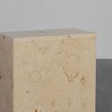 Mid-Century Italian Travertine Console, 1980s