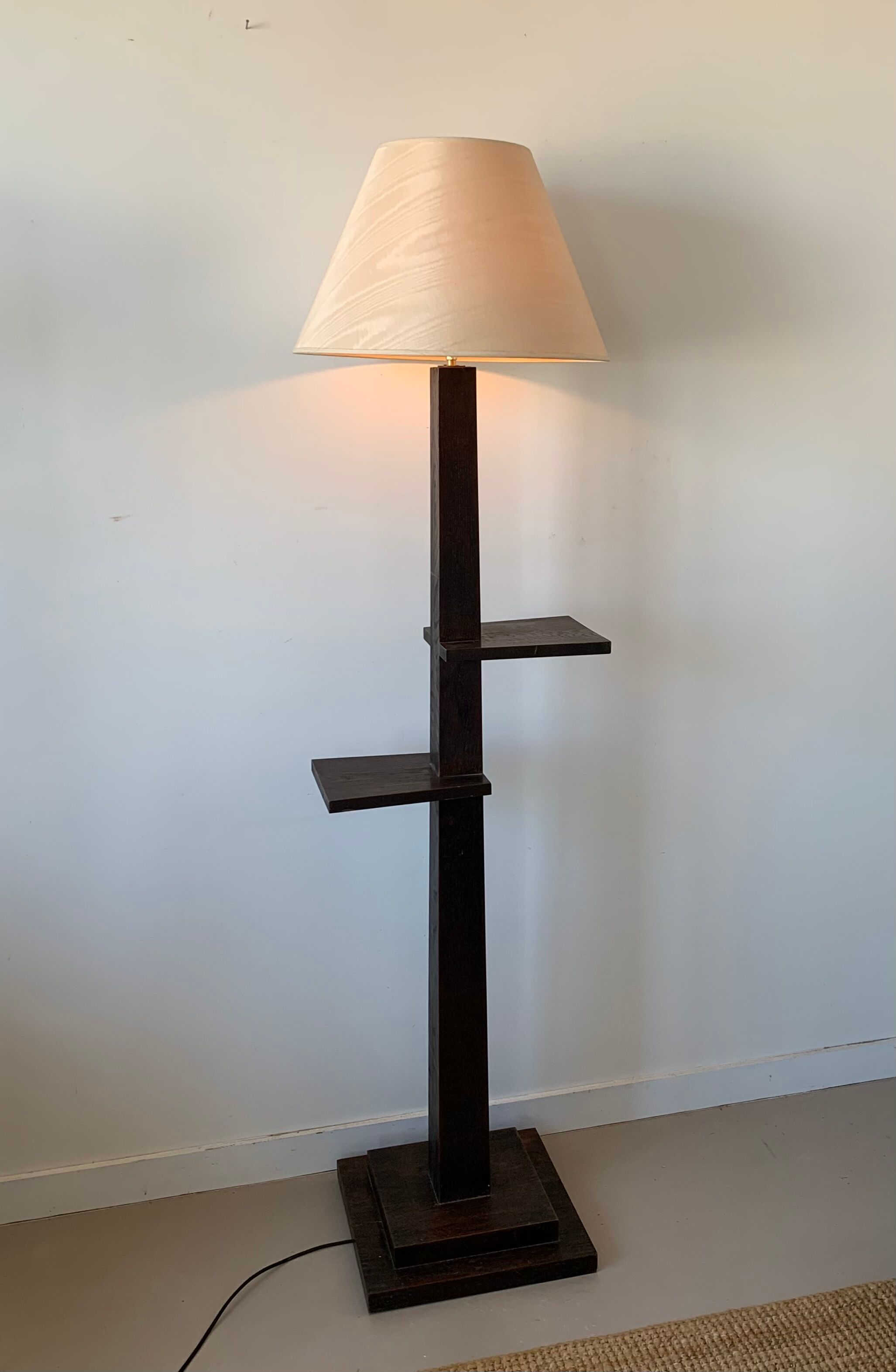 Wooden floor lamp 30s